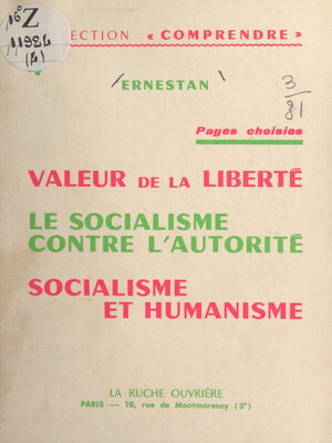 cover image of Pages choisies. Valeur de la liberté